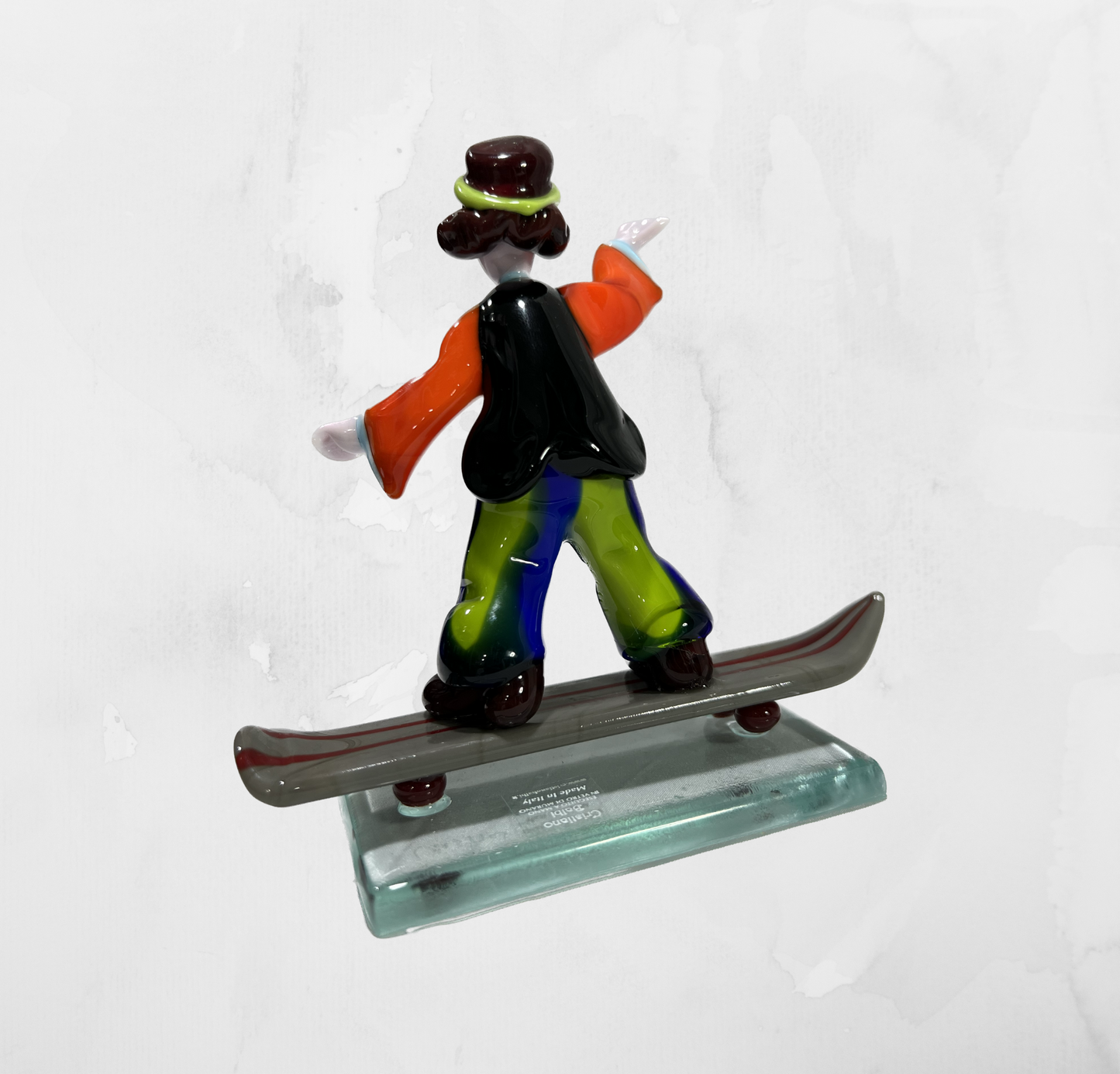 Sculpture - Figurines - Clown - Clown with skate