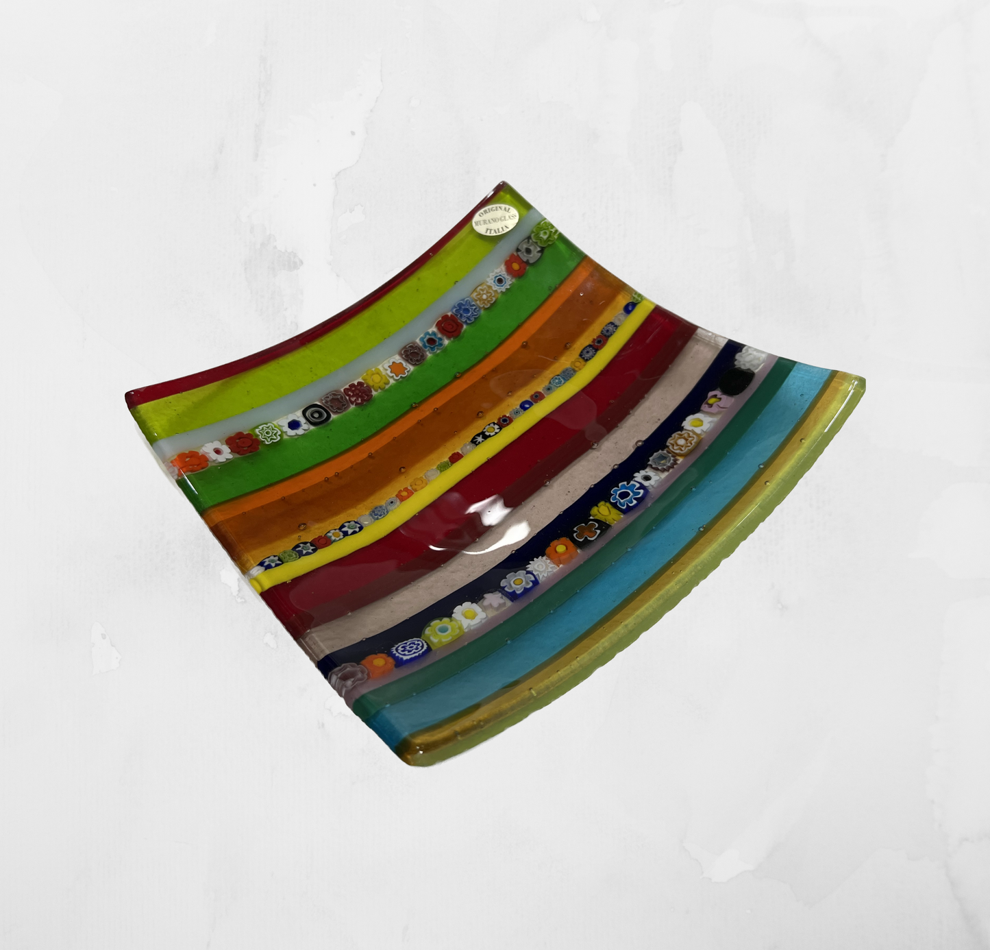 Centerpiece - Plates, pocket emptier - Millefiori - Table-top square plate