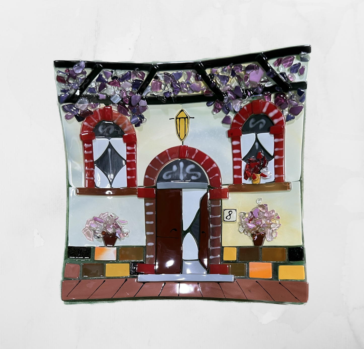 Landscapes - Country house - Table-top square plate