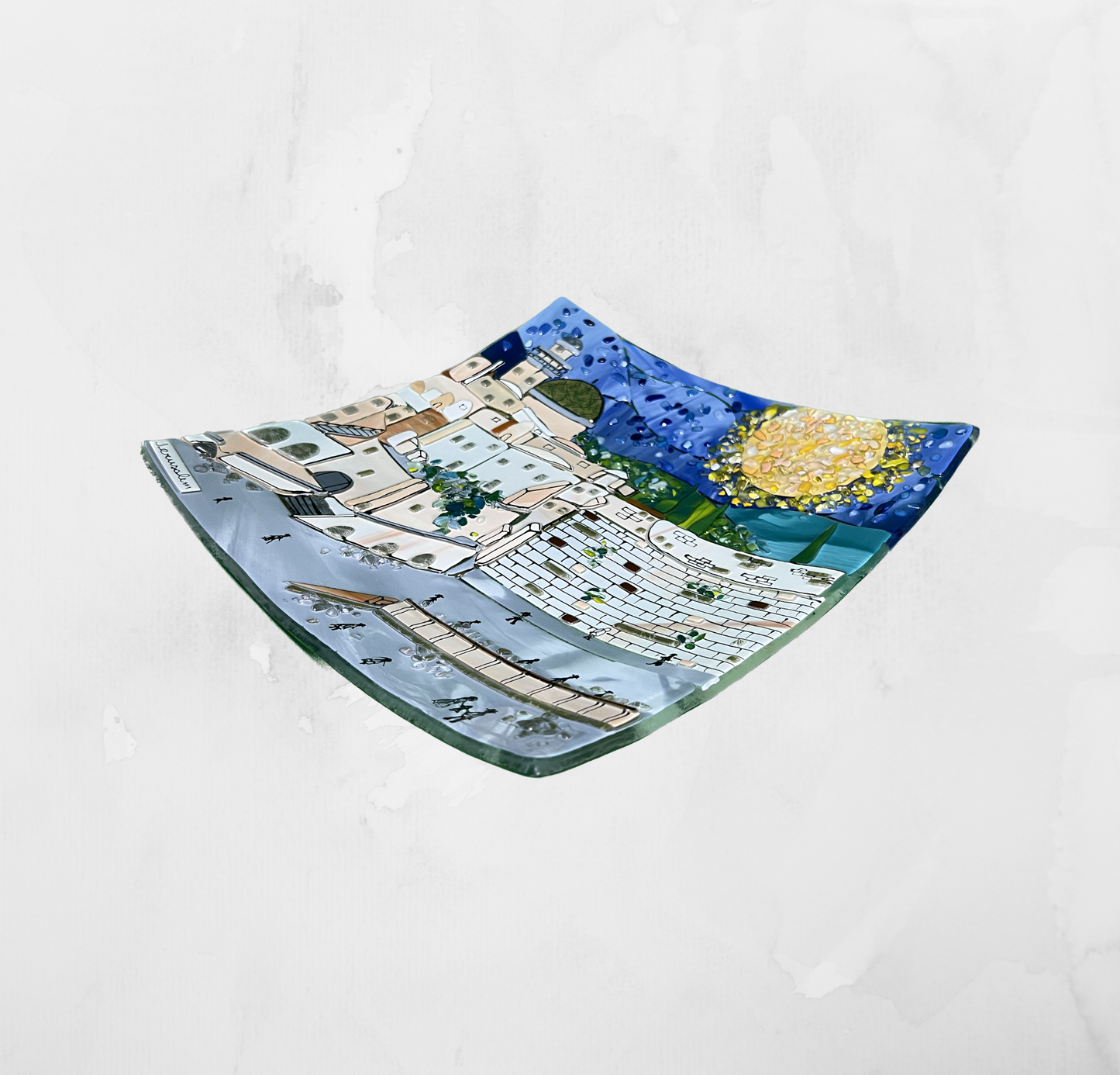 Jerusalem - View Jerusalem - Table-top square plate