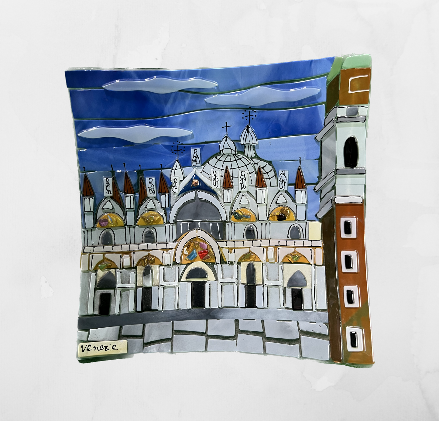 Landscapes - San Marco Basilica Venice - Table-top square plate