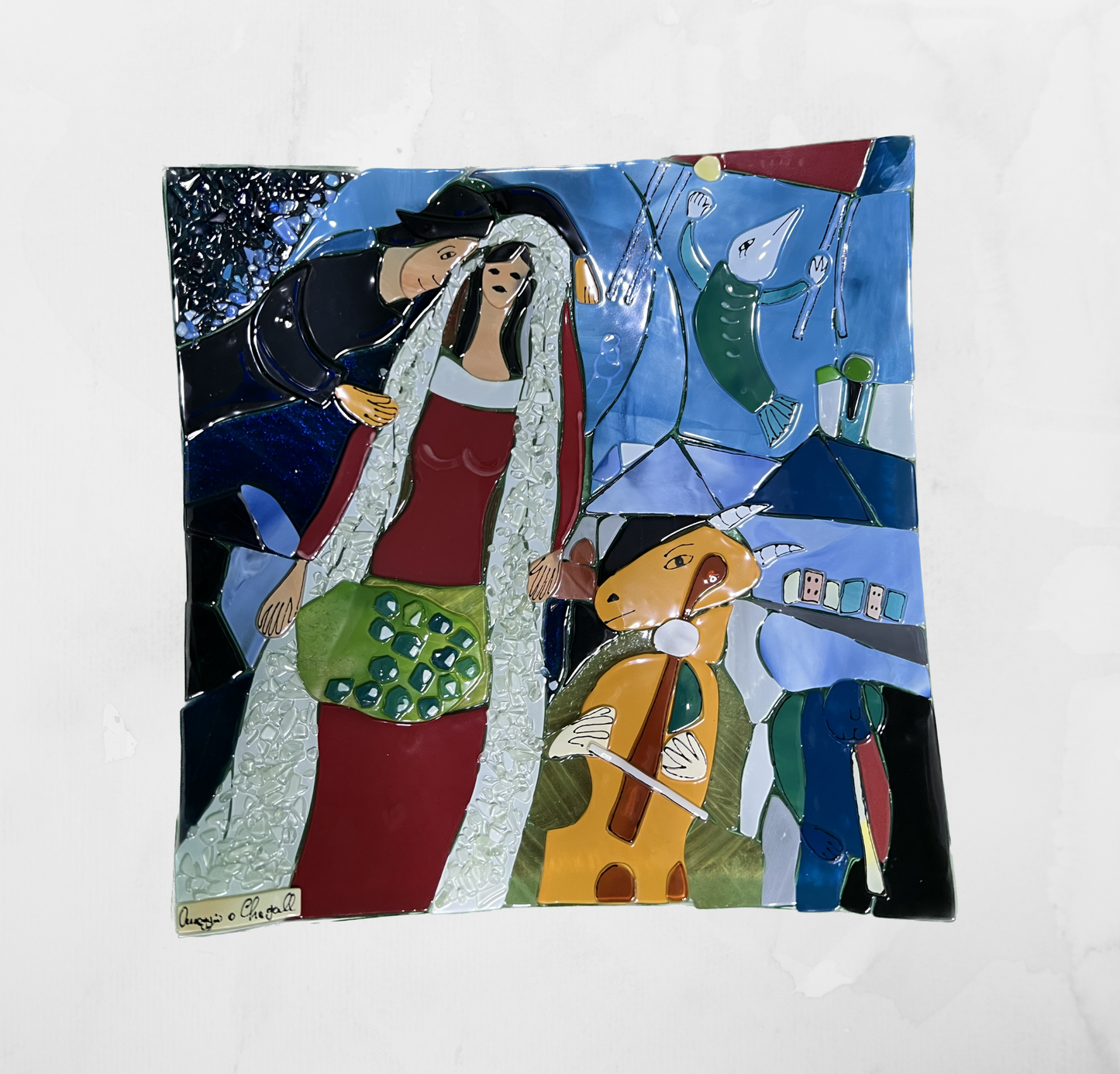 Marc Chagall - La Mariée - Table-top square plate