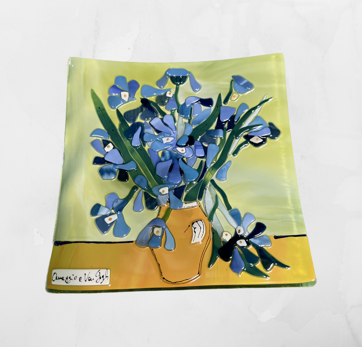 Van Gogh - Irises - Table-top square plate