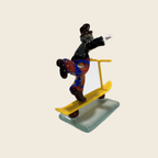 Sculpture - Figurines - Clown - Clown with scooter yellow - Murano Art Italy