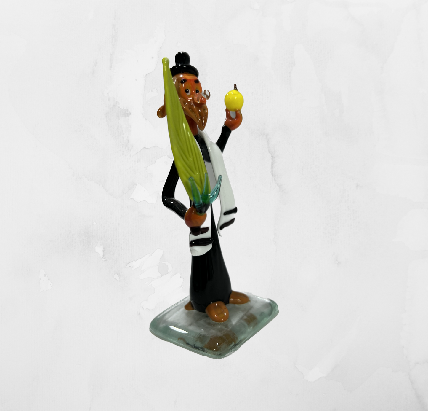 Sculpture - Figurines - Rabbi - Rabbi with lulav and etrog