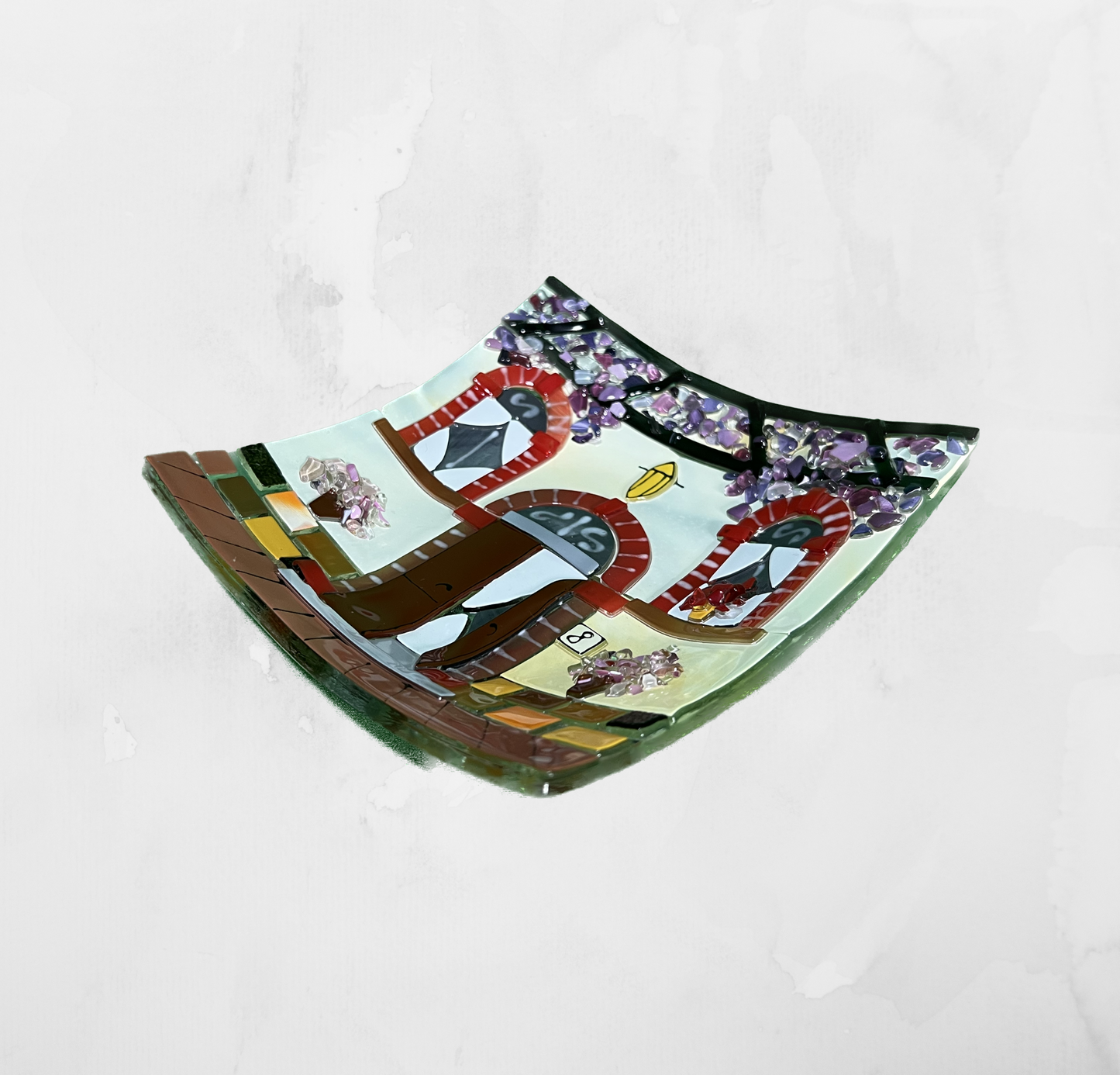 Landscapes - Country house - Table-top square plate