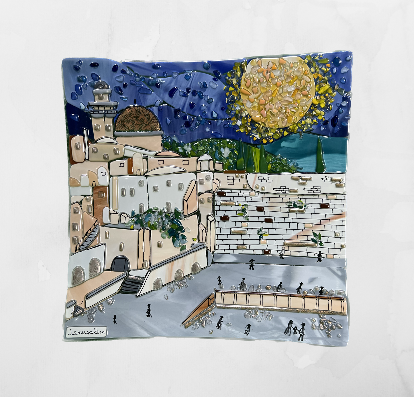 Jerusalem - View Jerusalem - Table-top square plate