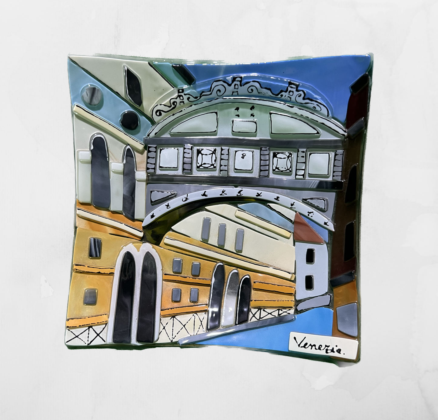 Landscapes - Bridge of Sighs Venice - Table-top square plate