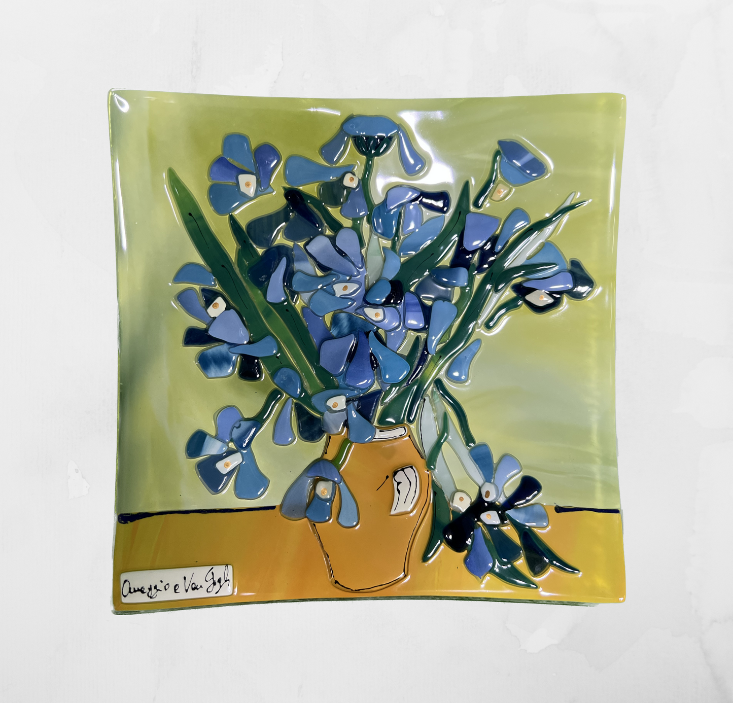 Van Gogh - Irises - Table-top square plate