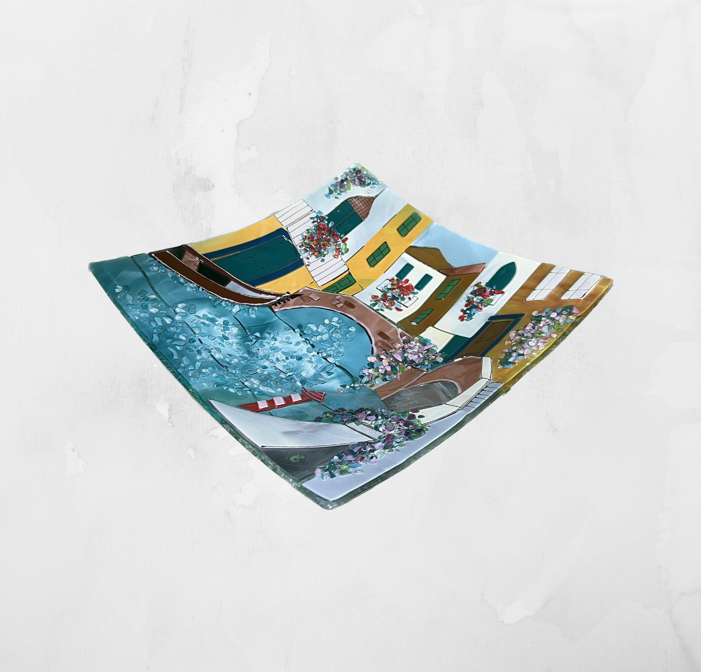 Landscapes - The canal of Venice - Table-top square plate