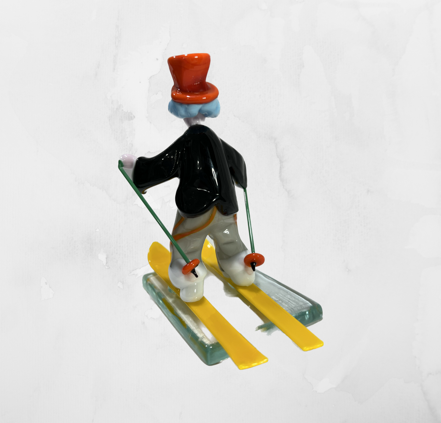 Sculpture - Figurines - Clown - Clown with skis