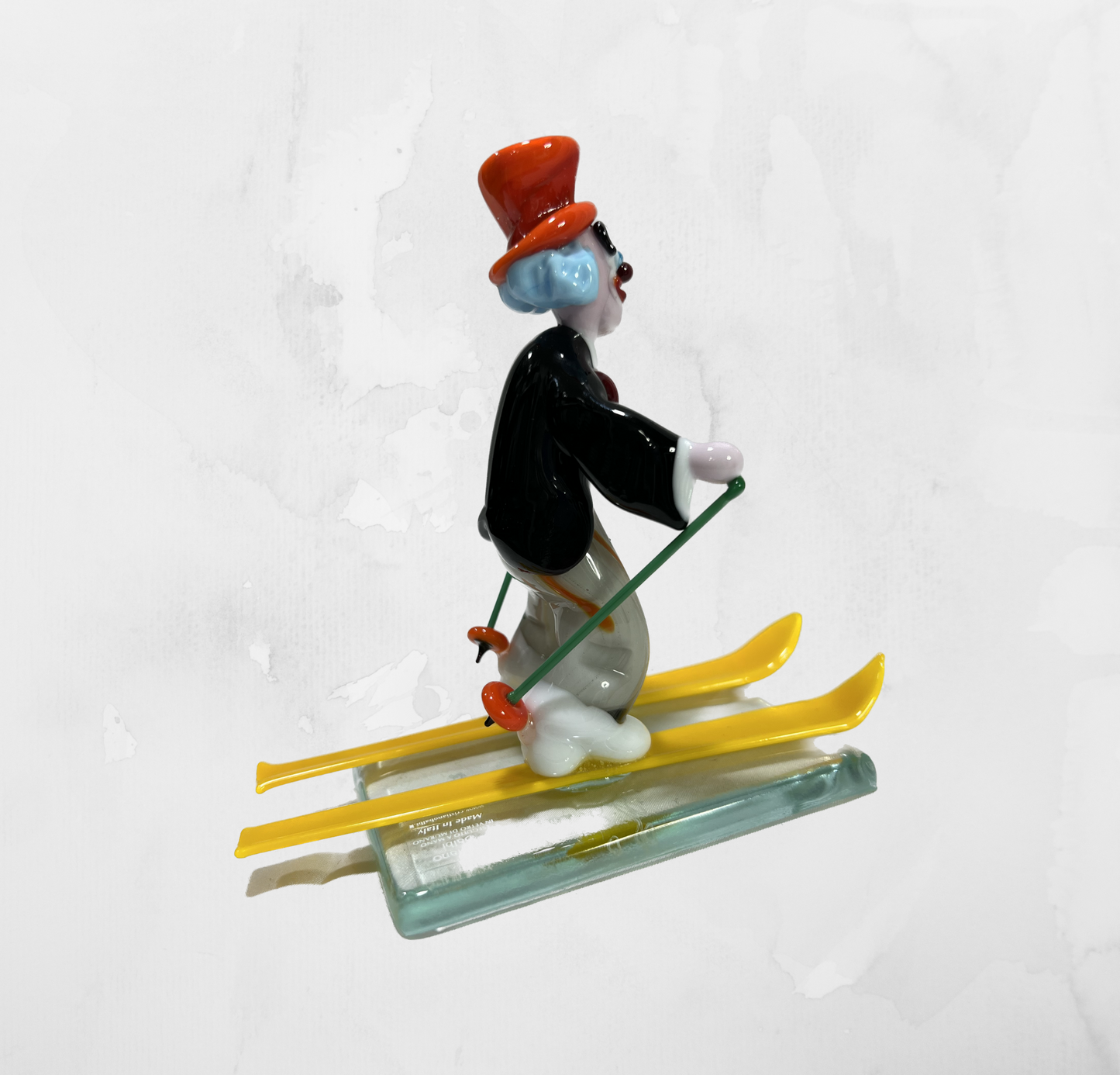 Sculpture - Figurines - Clown - Clown with skis