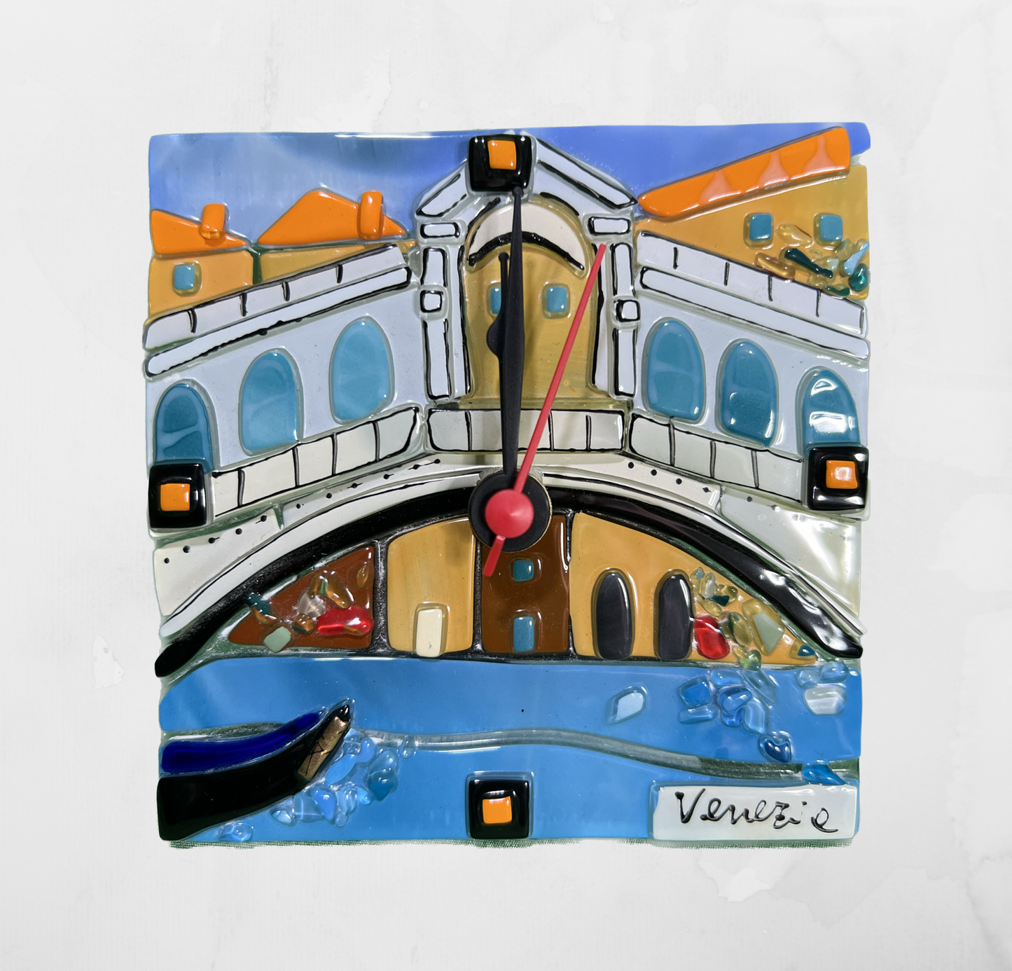 Landscapes - The Rialto Bridge Venice - Clock