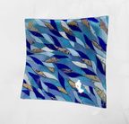 Centerpiece - Plates, pocket emptier - Lux - Blue - Table-top square plate - Murano Art Italy