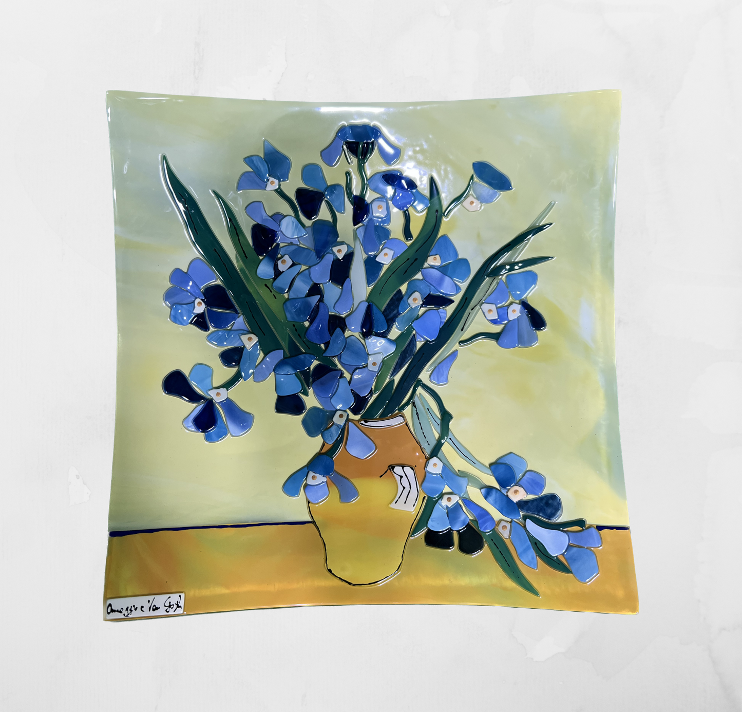 Van Gogh - Irises - Table-top square plate