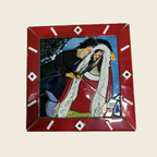 Marc Chagall - La Mariée - Clock - Murano Art Italy