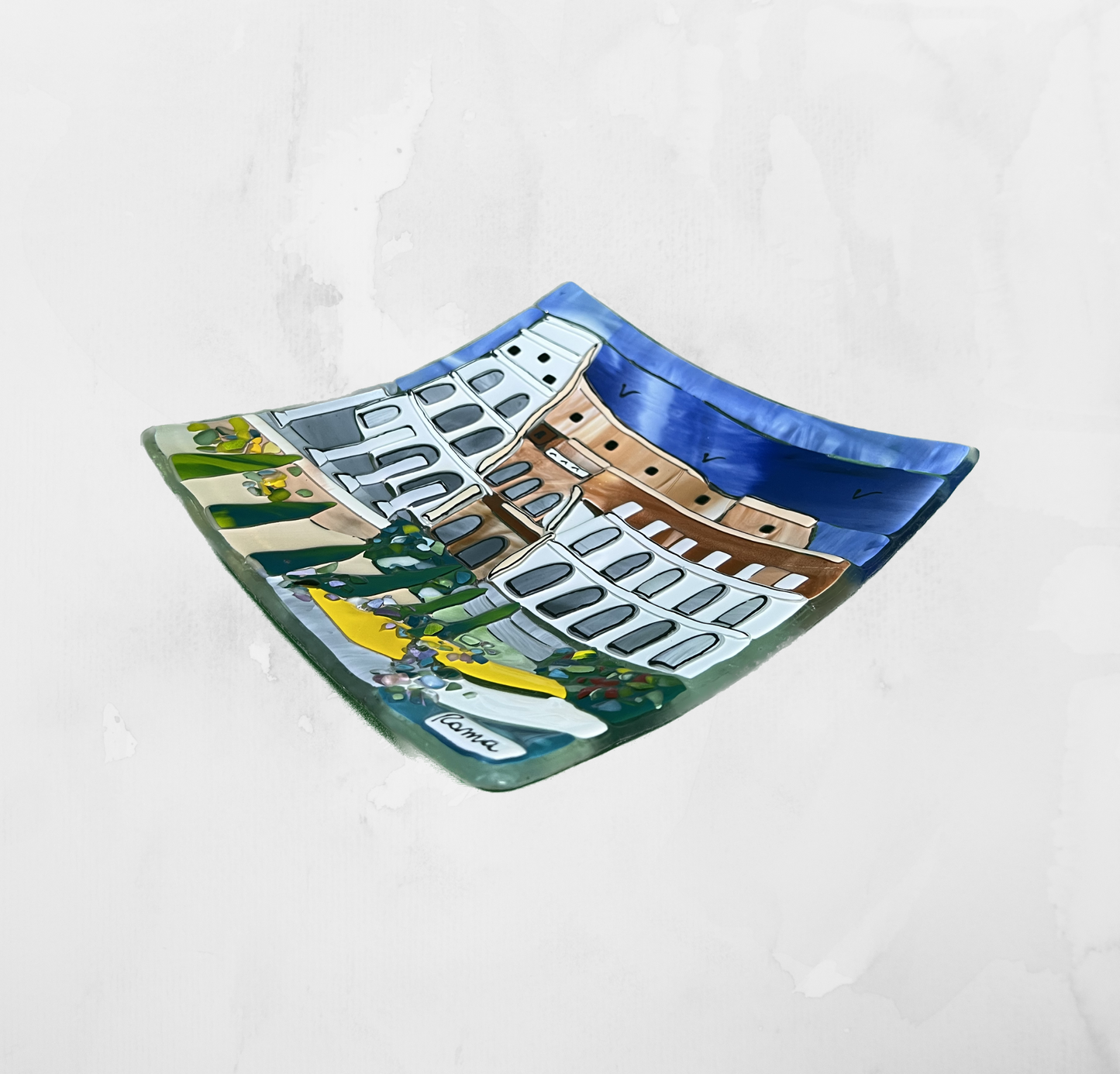 Landscapes - Rome/Colosseum - Table-top square plate