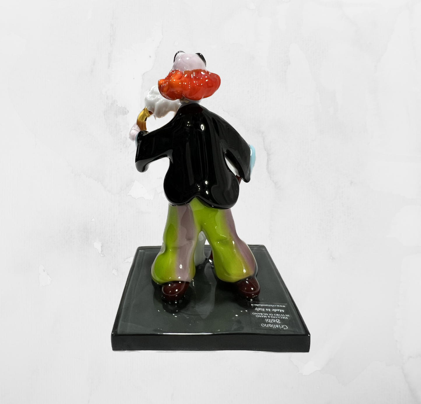 Sculpture - Figurines - Clown - Clown with beer and cat