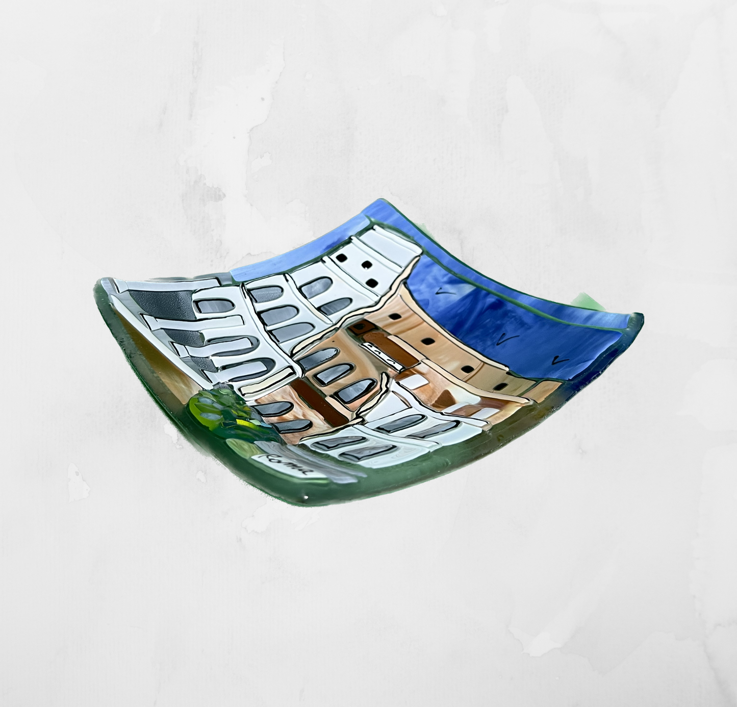 Landscapes - Rome/Colosseum - Table-top square plate