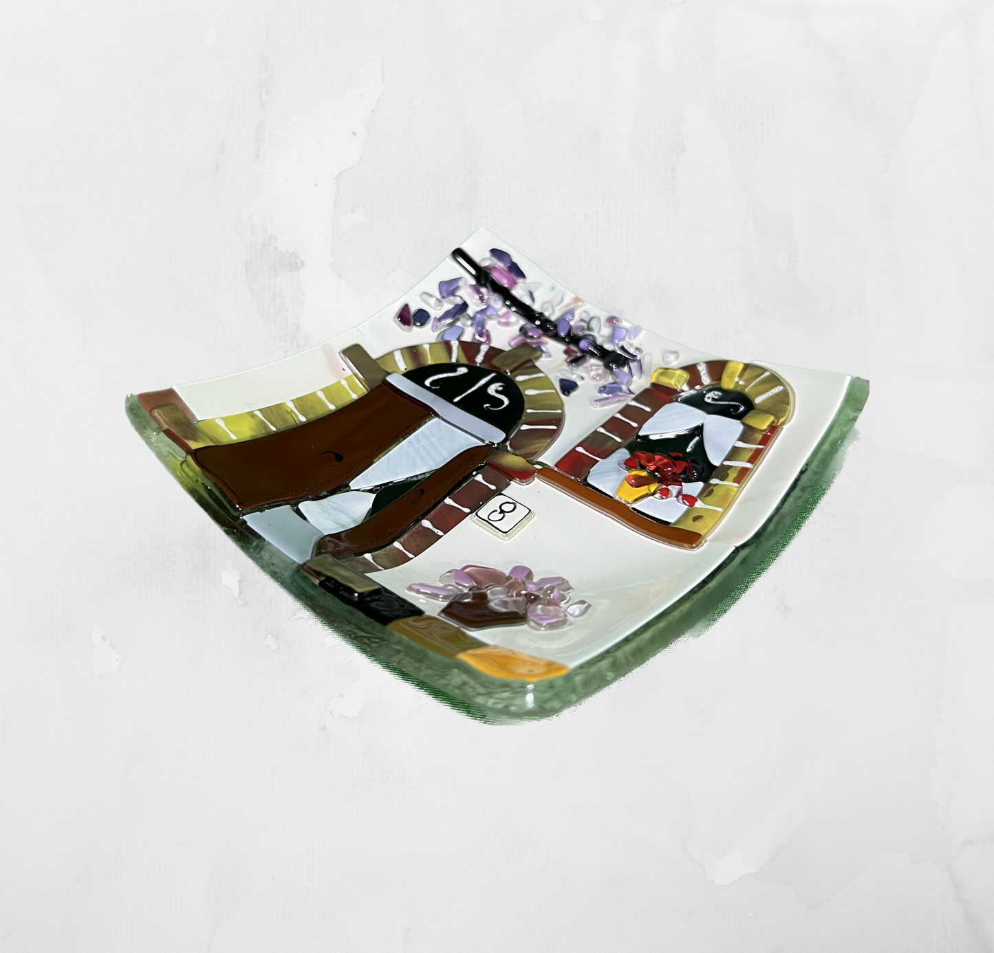 Landscapes - Country house - Table-top square plate