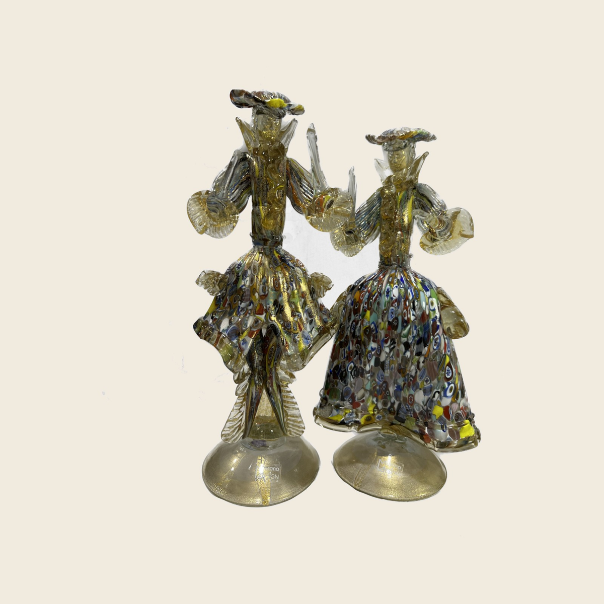 Sculpture - Figurines - Couple - Couple man and woman - Murano Art Italy