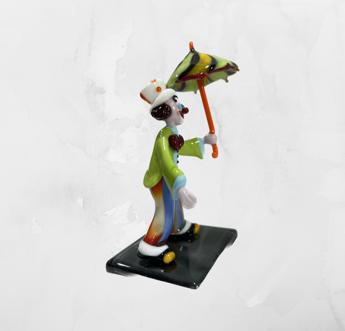 Sculpture - Figurines - Clown - Clown with open umbrella