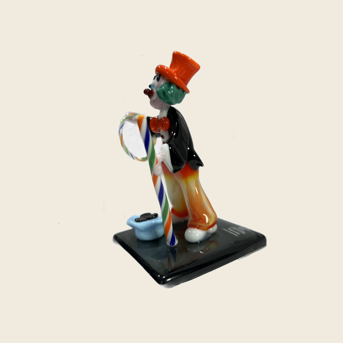 Sculpture - Figurines - Clown - Juggler clown - Murano Art Italy