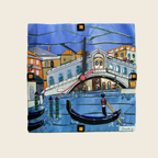 Venice Rialto Bridge Clock – detail 3, handmade Murano glass