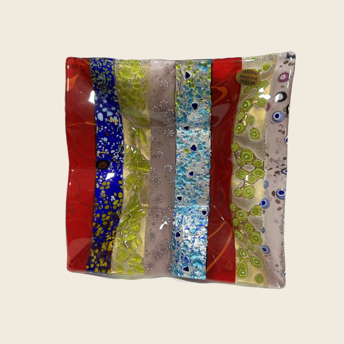 Centerpiece - Plates, pocket emptier - Fantasy - Table-top "Handkerchief" - Murano Art Italy
