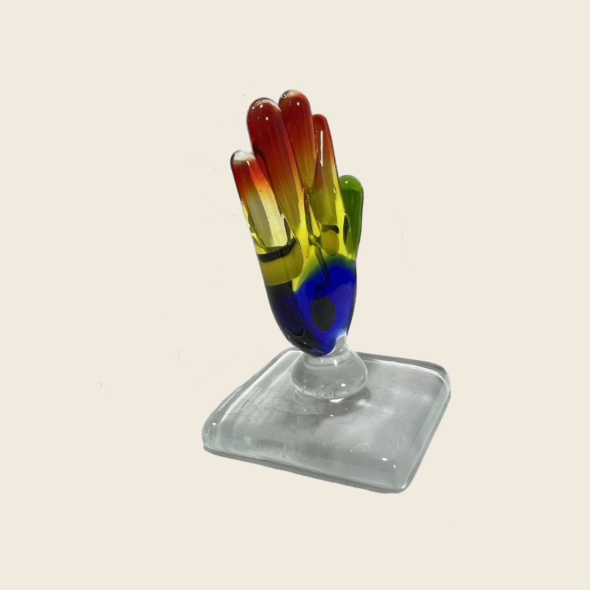 Sculpture - Picasso - Hands - Hand give me five - Murano Art Italy