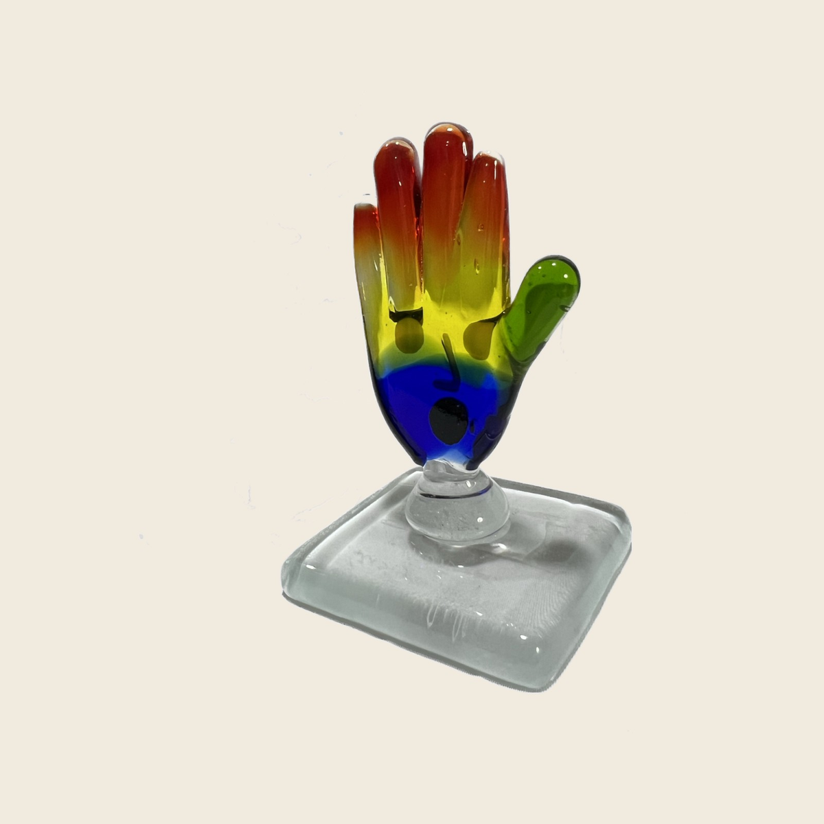 Sculpture - Picasso - Hands - Hand give me five - Murano Art Italy