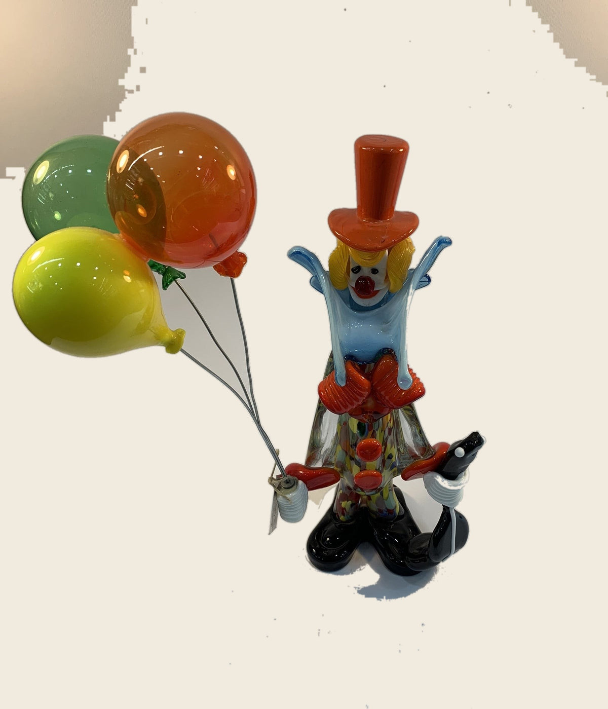 Sculpture - Figurines - Clown - Clown with baloons (36 cm.) - Murano Art Italy