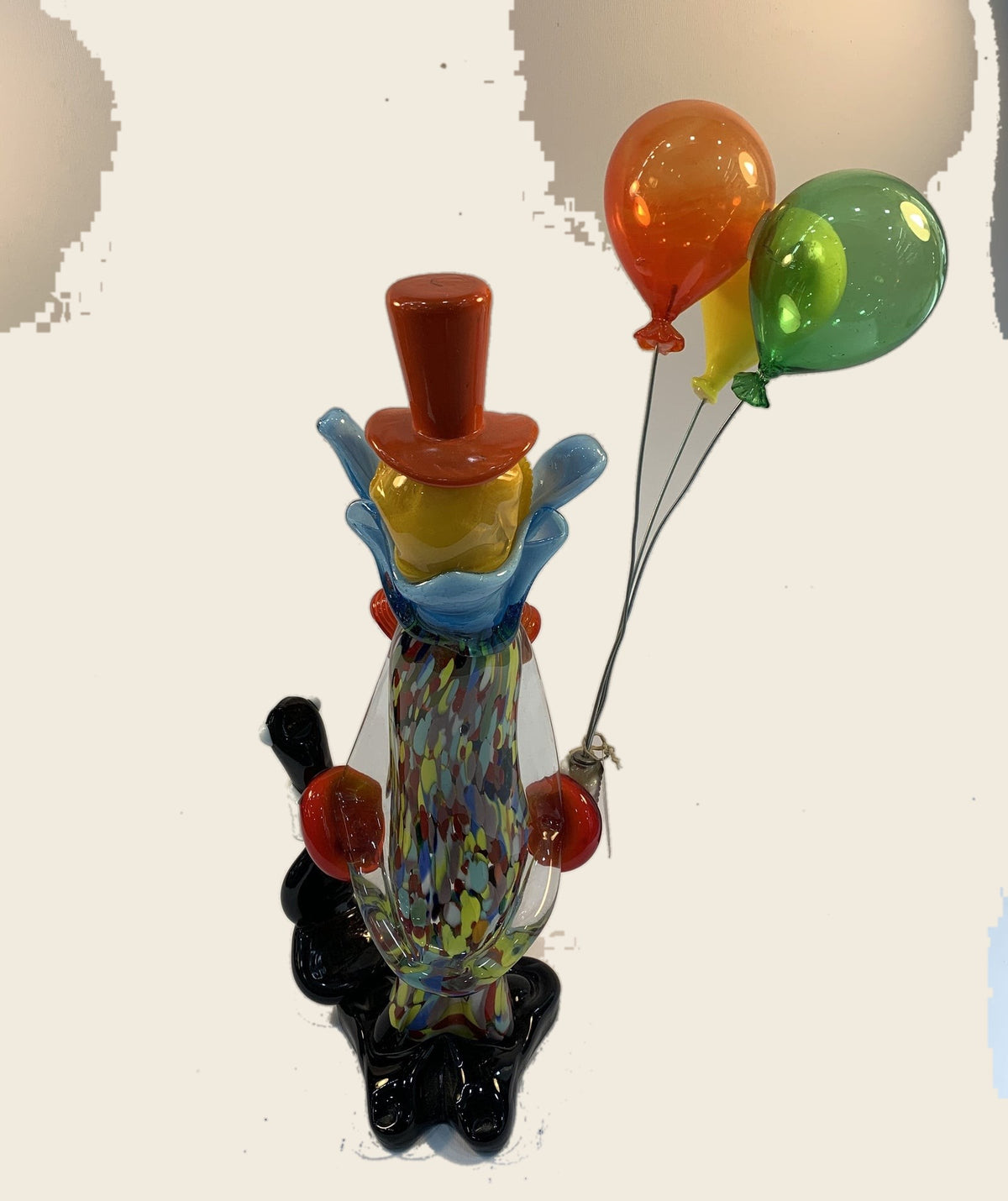 Sculpture - Figurines - Clown - Clown with baloons (36 cm.) - Murano Art Italy