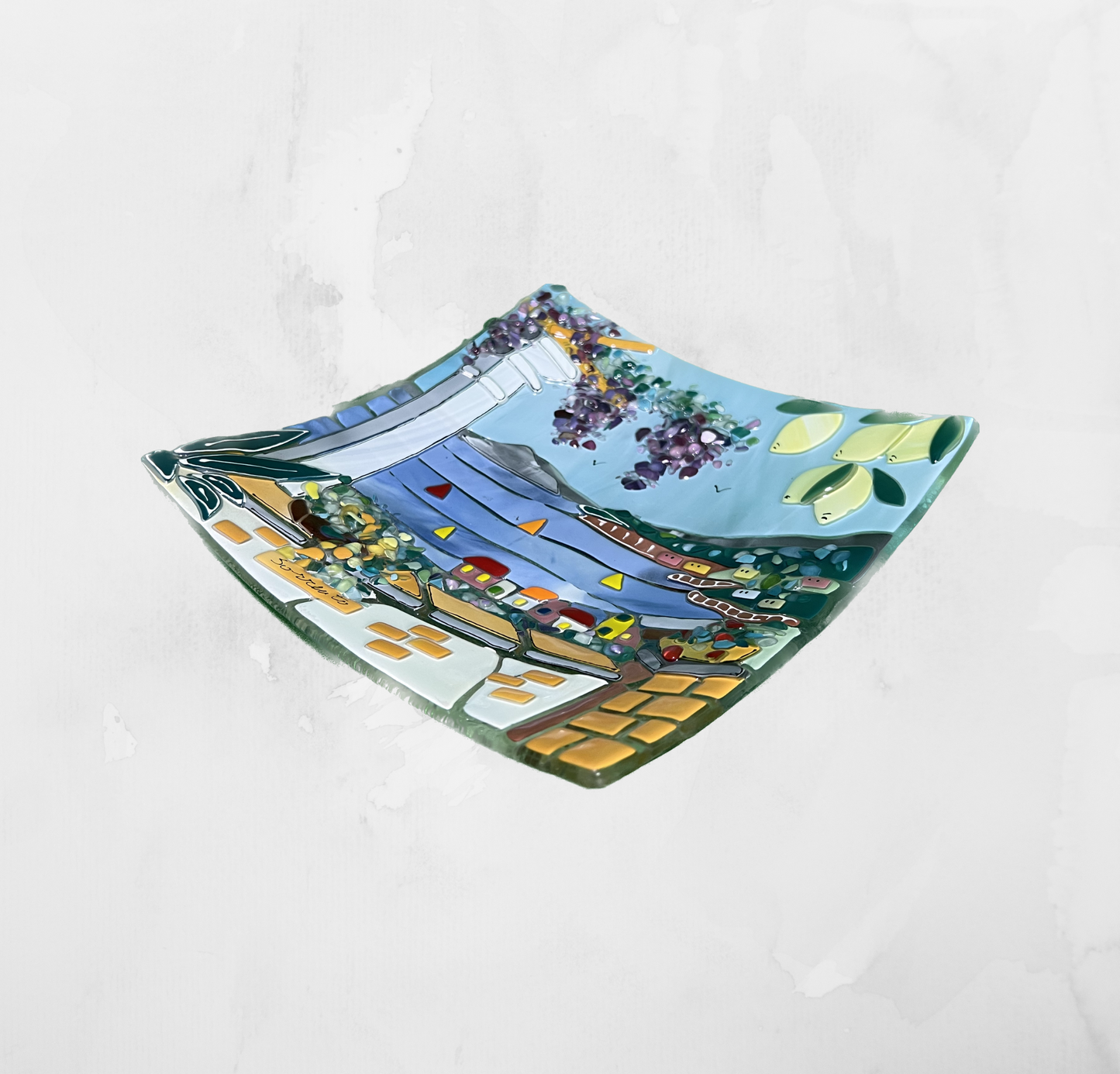 Landscapes - Sorrento - Table-top square plate