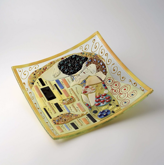 Klimt - The kiss - Table-top square plate