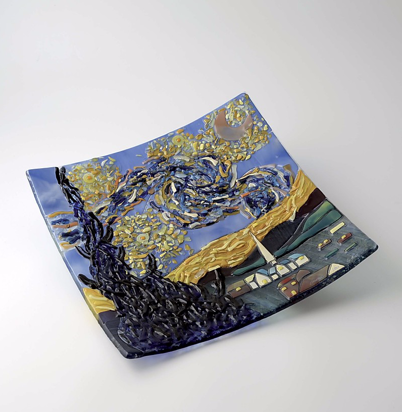 Van Gogh - The Starry night - Table top square plate