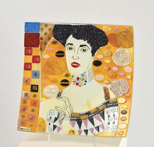 Klimt - Adele's portrait - Table-top square plate