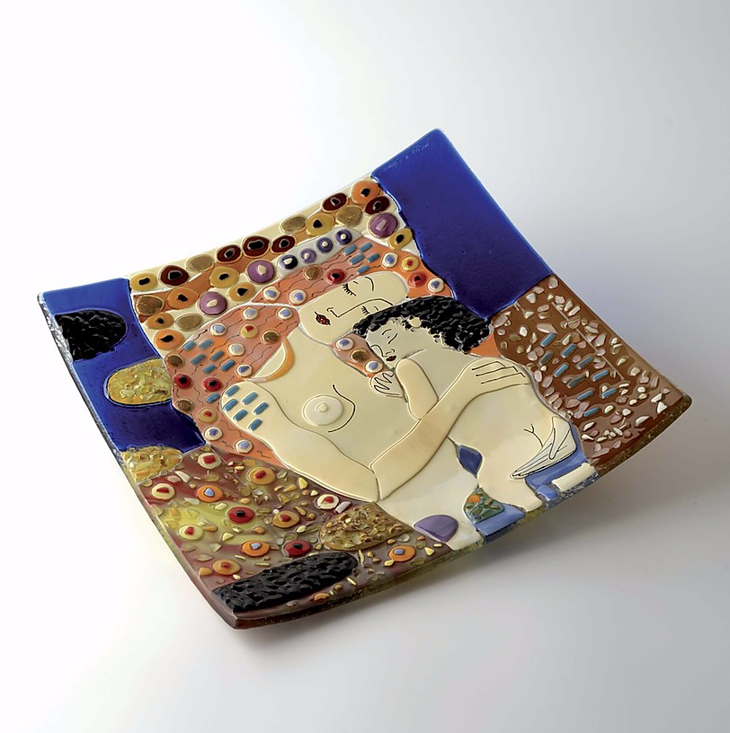 Klimt - The three ages of woman - Table-top square plate