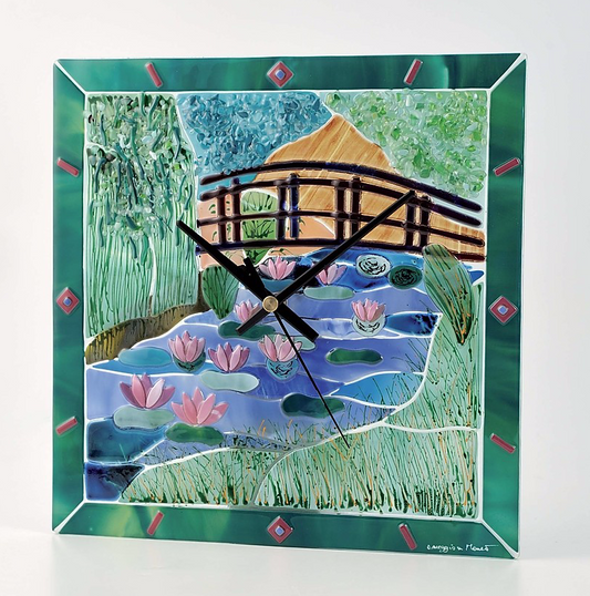 Monet - The bridge - Clock