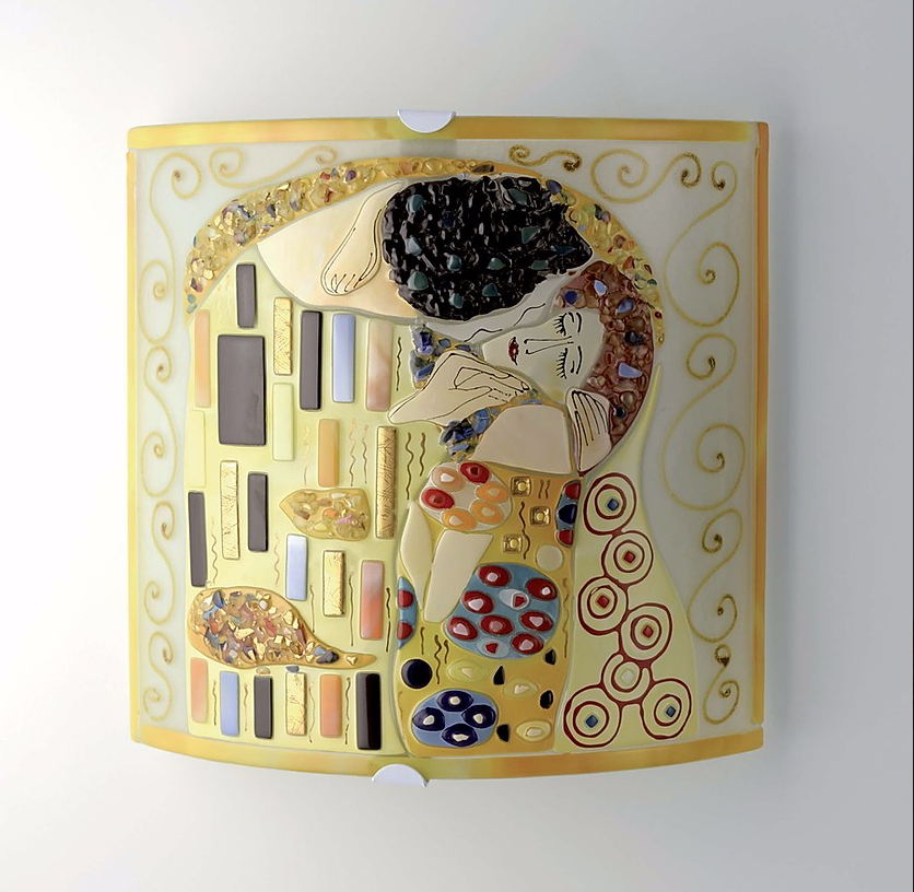 Klimt - The kiss - Applique/Wall mounted lamp