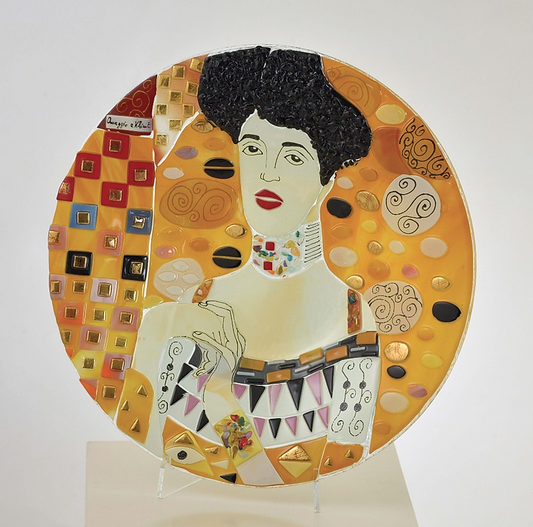 Klimt - Adele's portrait - Table-top round plate