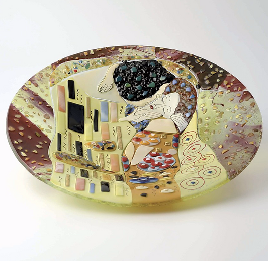 Klimt - Il bacio - Vassoio circolare