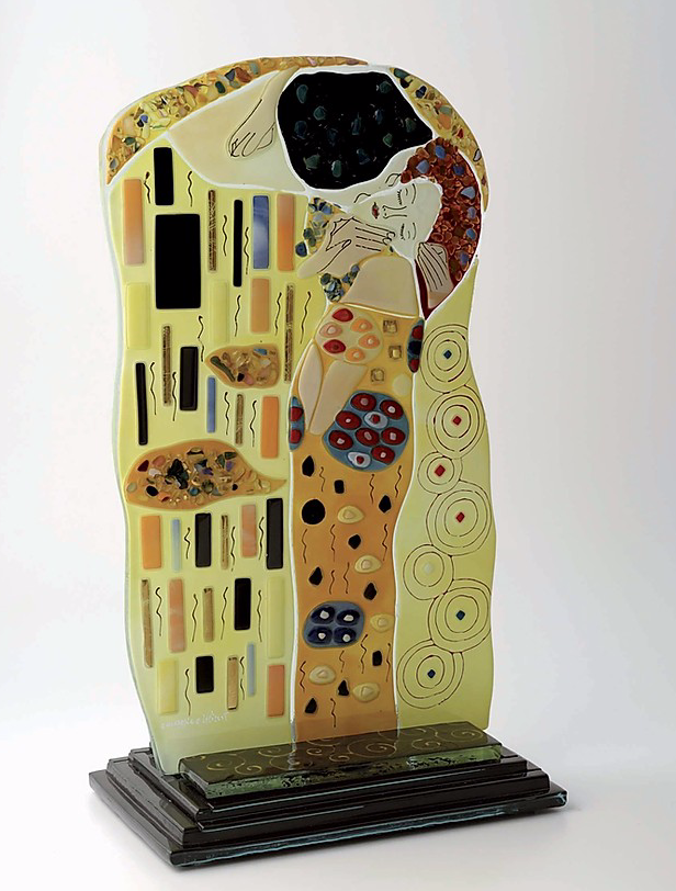 Klimt - The kiss - Sculpture/Totem