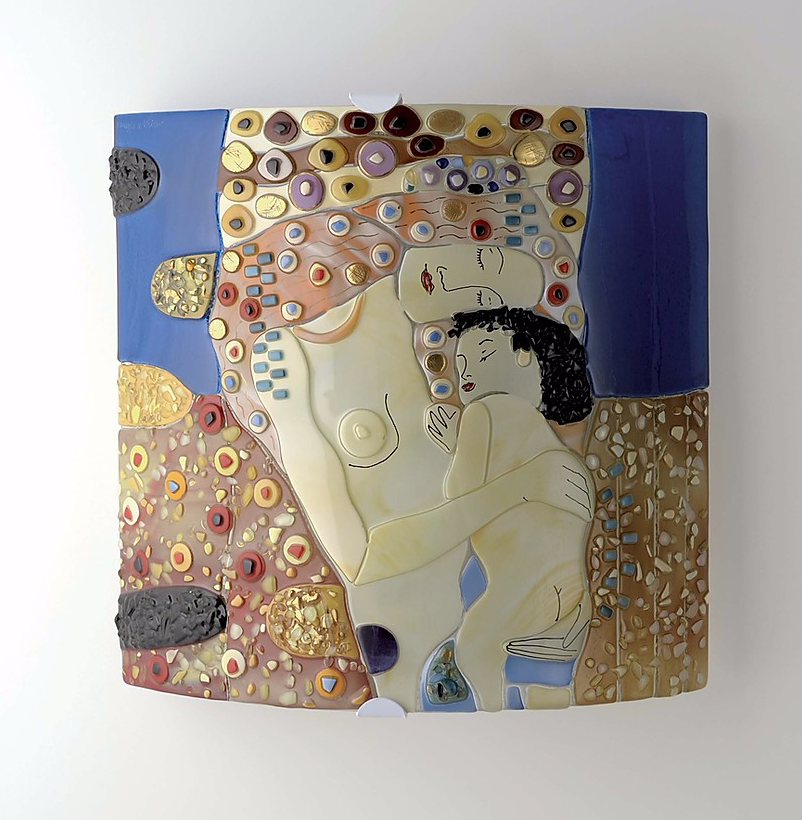 Klimt - The three ages of the woman - Applique|Wall mounted lamp