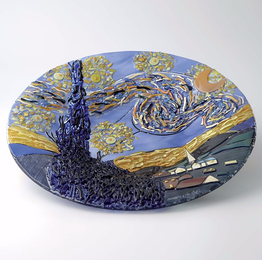 Van Gogh - The starry night - Table round plate