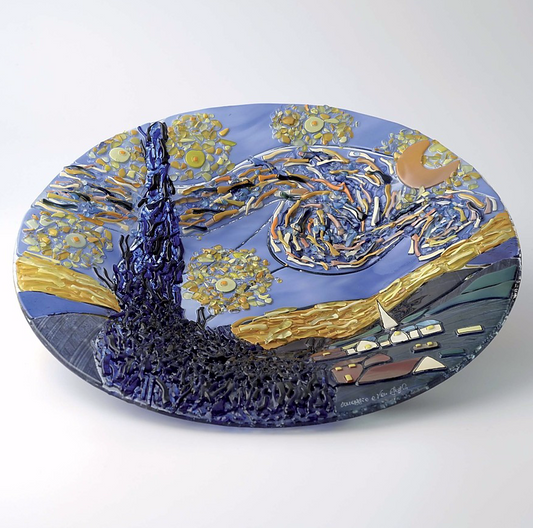 Van Gogh - Notte stellata - Vassoio circolare