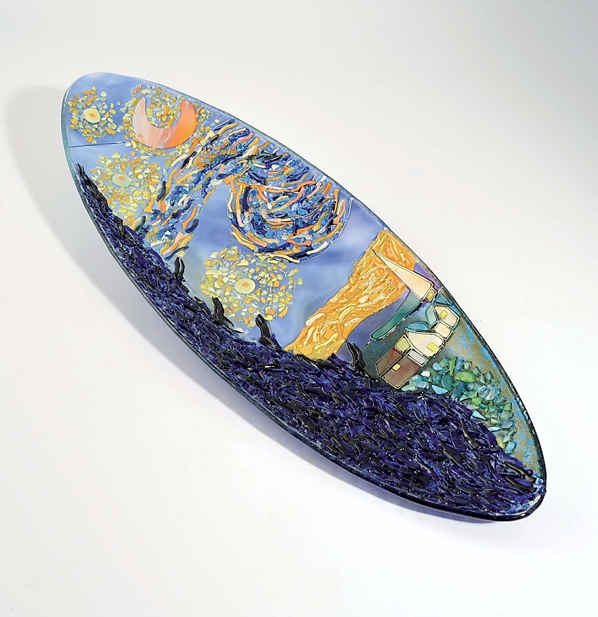 Van Gogh - The Starry night - Table top oval plate