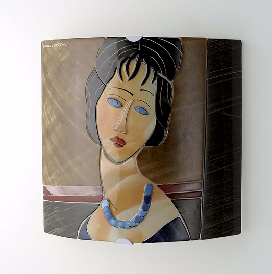 Modigliani - Jeanne Hébuterne con collana - Applique|Lampada da parete
