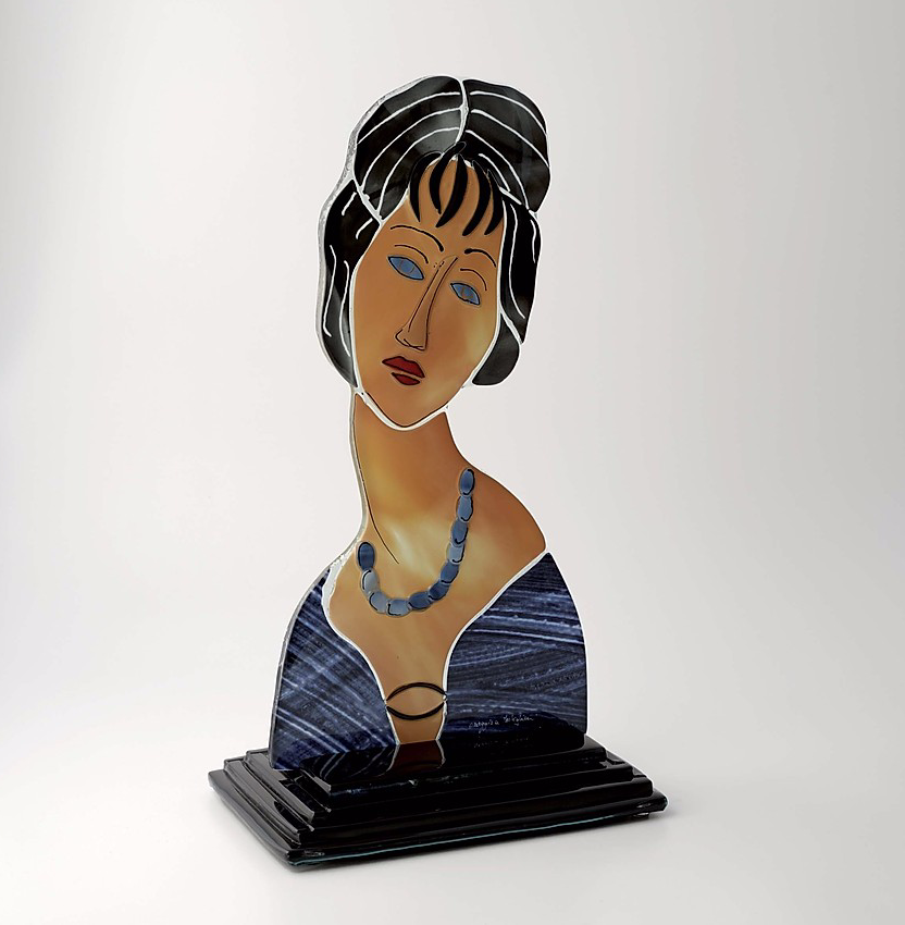 Modigliani - Jeanne Hébuterne con collana - Scultura