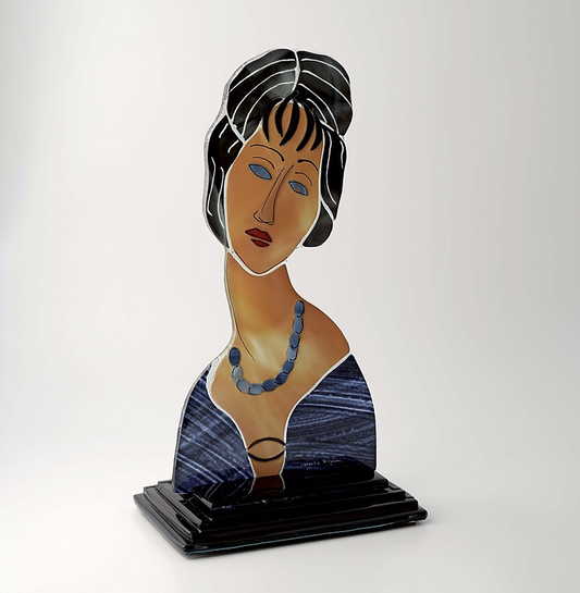 Modigliani - Jeanne Hébuterne con collana - Scultura